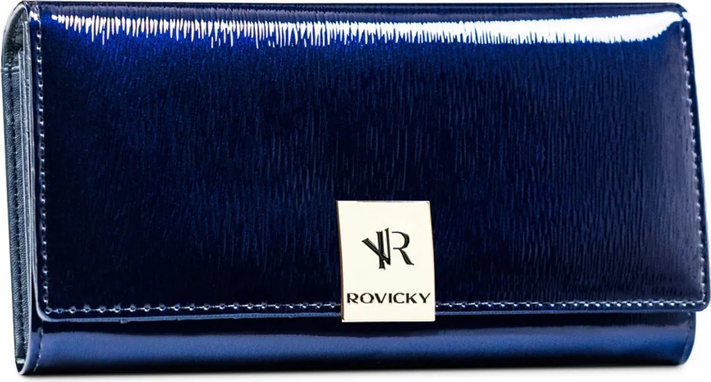 Portafoglio Rovicky Omouga Donna Blu: Pelle Vera per Tutti i Giorni