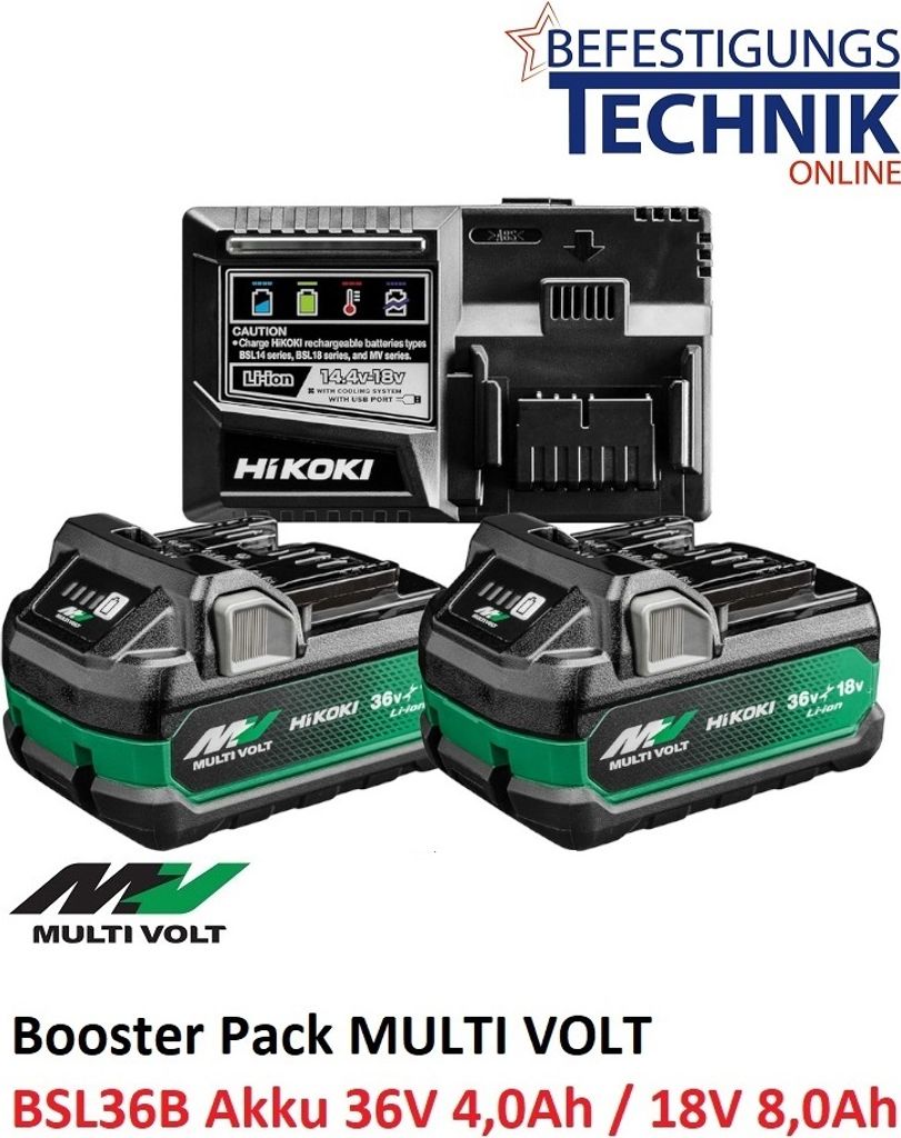 Hikoki Booster Pack B Multi Volt UC18YSL3WJZ 2 Akkus Produktbild 