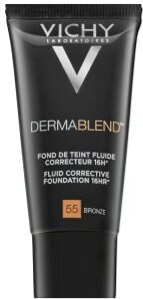 Vichy Dermablend Fluid Corrective Foundation 16HR Flüssiges Make Up für Unregelmäßigkeiten der Haut 55 Bronze 30 ml