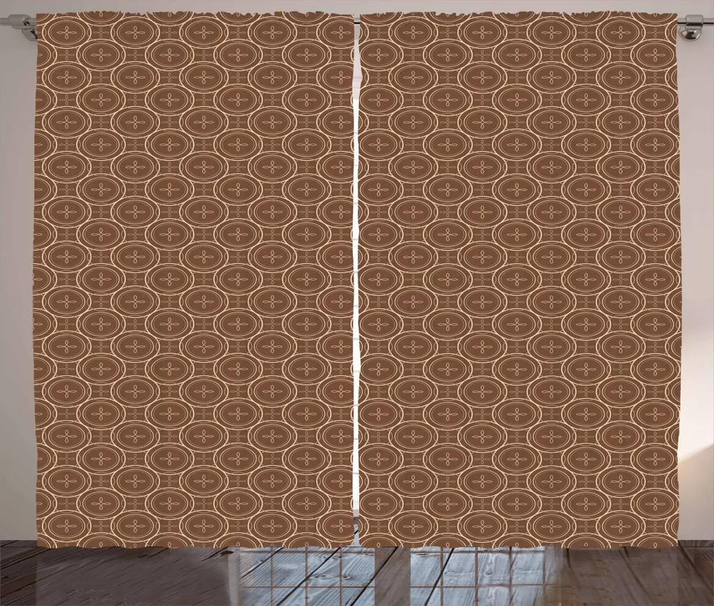 Tenda ABAKUHAUS Rustica Marrone/Beige 280x175 | Ganci e Passanti