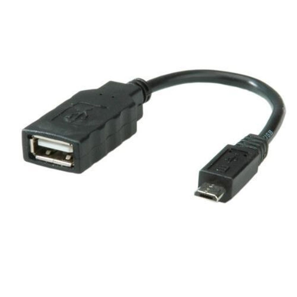 Nilox USB OTG Micro-USB B zu USB A Kabel Schwarz RO11.02.8311 - Elektronisches Zubehör