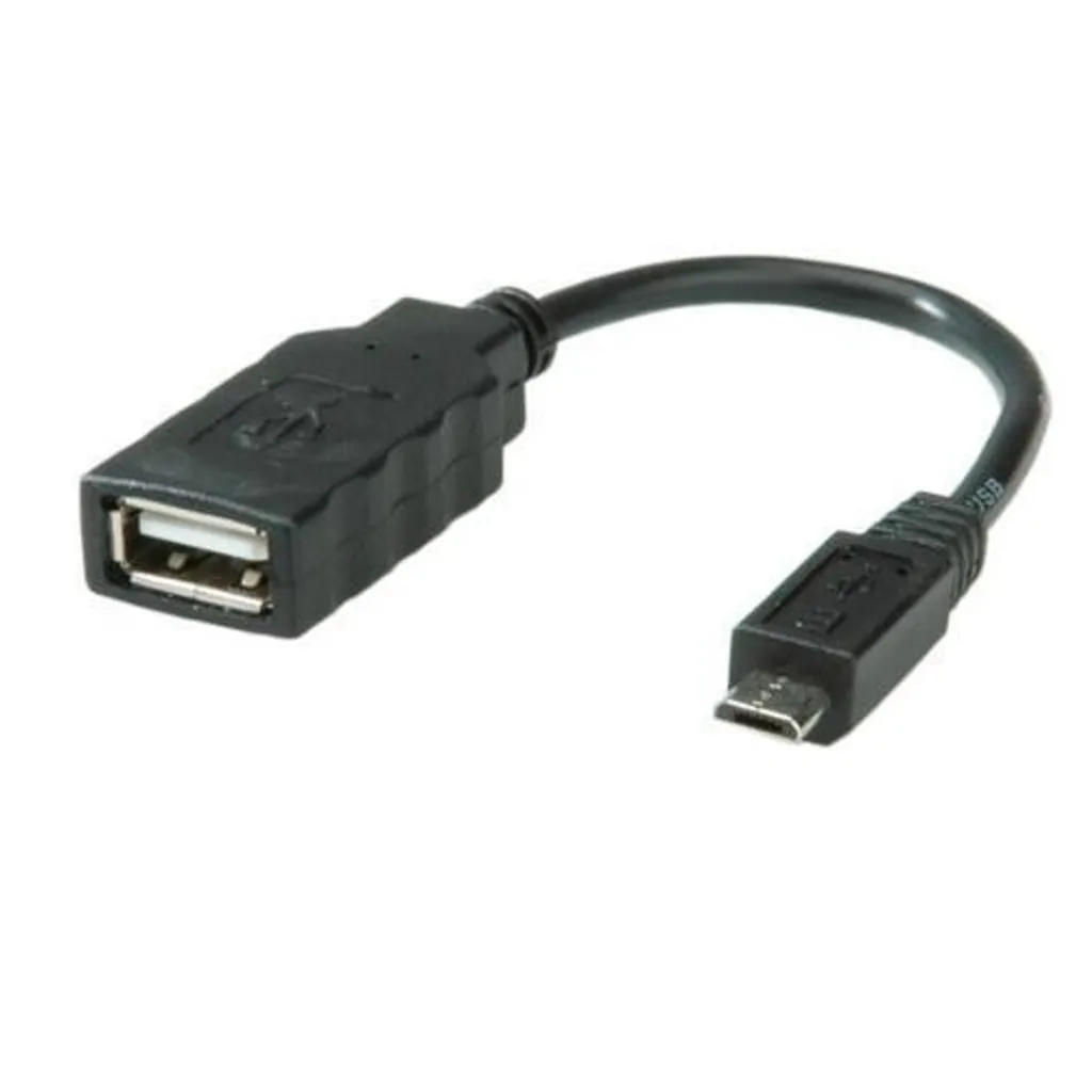 Adaptateur USB OTG Micro-USB vers USB A pour Smartphone et Tablette Noir