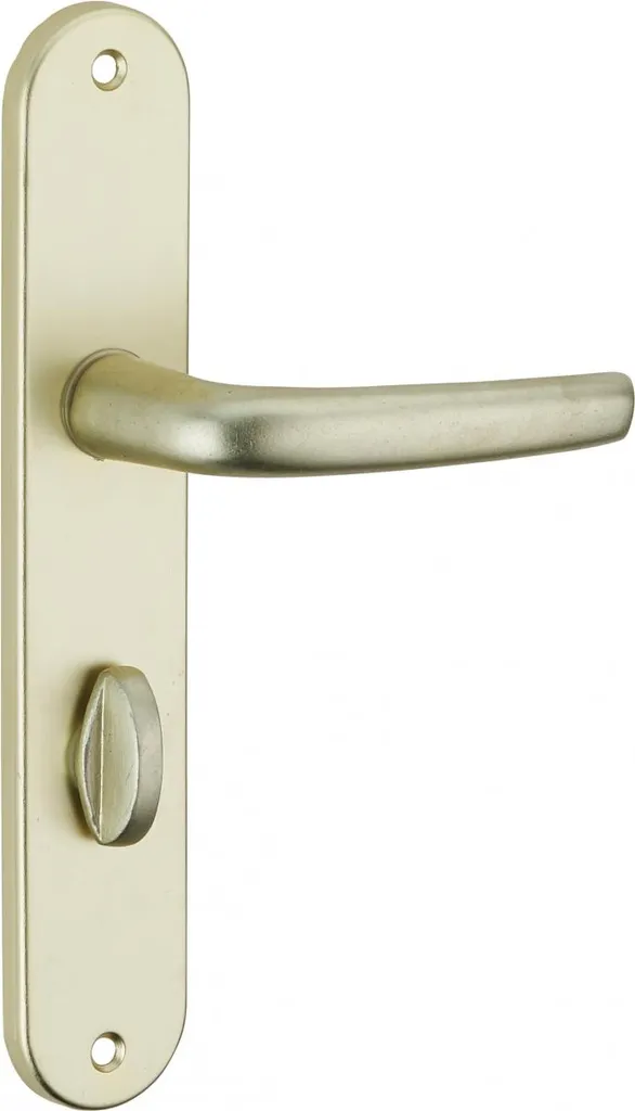 Poignée de porte Maia avec verrou pour salle de bain, entraxe 195 mm
