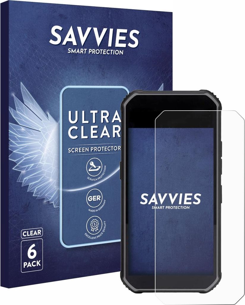 6x Für SkyCaddie Pro 5X Schutzfolie Savvies Displayschutz Display Schutz Folie Klar Transparent