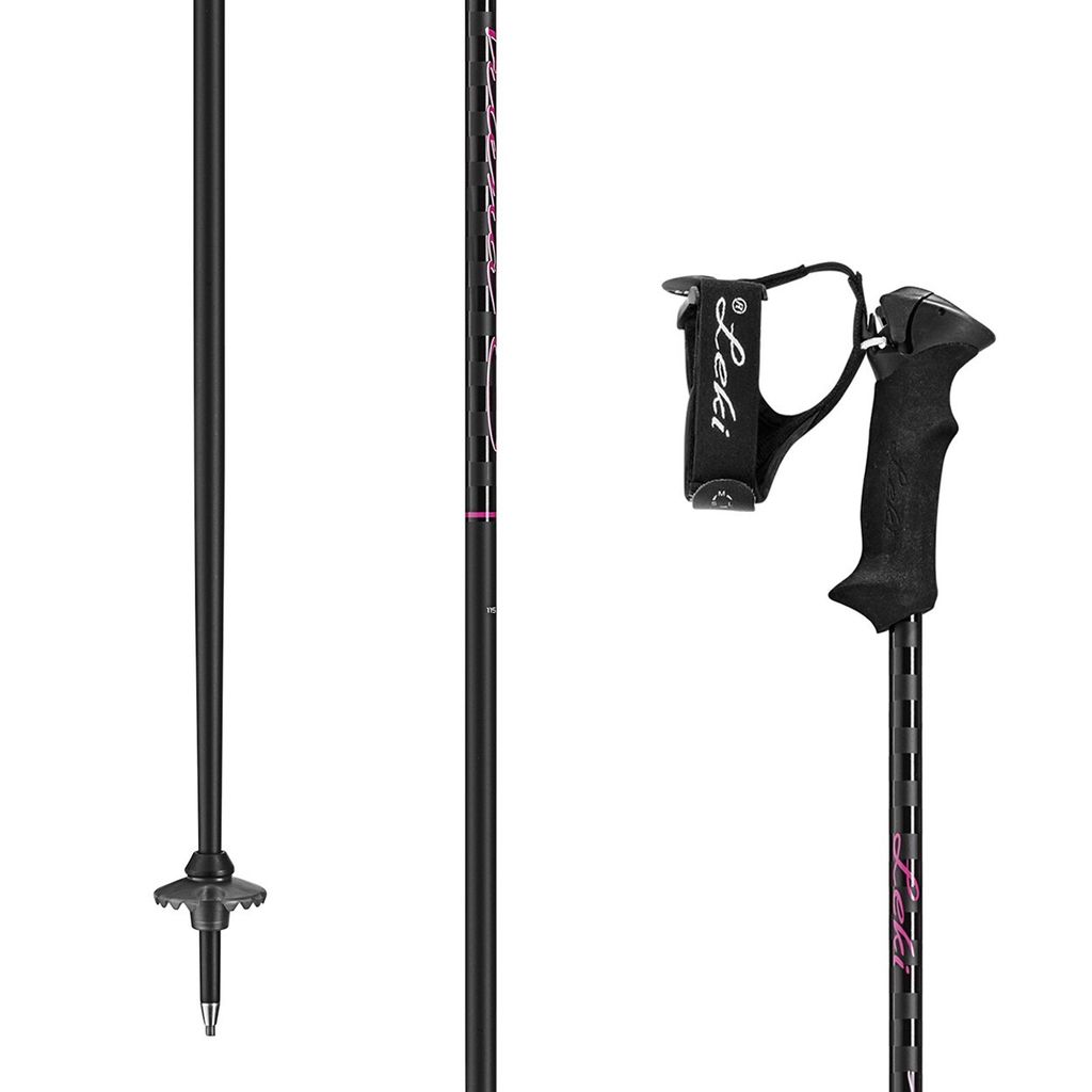 LEKI 6436797, Skirennen, Schwarz, Einfarbig, Schwarz, Schwarz, 1 Stück(e)