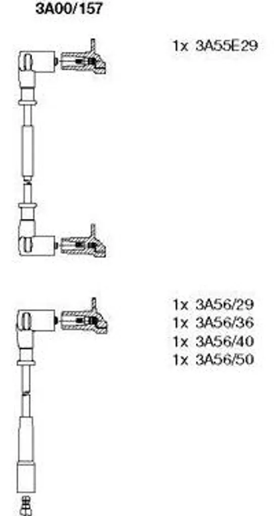 Set Cavi Accensione BREMI 3A00/157 per Skoda Favorit e Felicia | Qualità OE