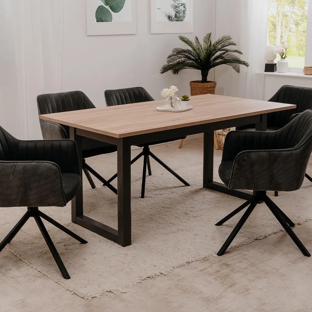 Table de séjour extensible DENVER pour repas de famille et réception - 2