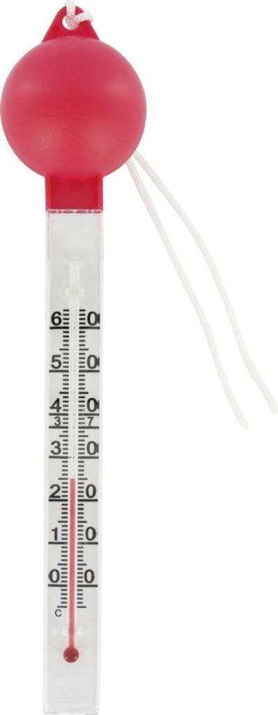Steinbach Thermometer für Pool weiß mit Kugelkopf rot