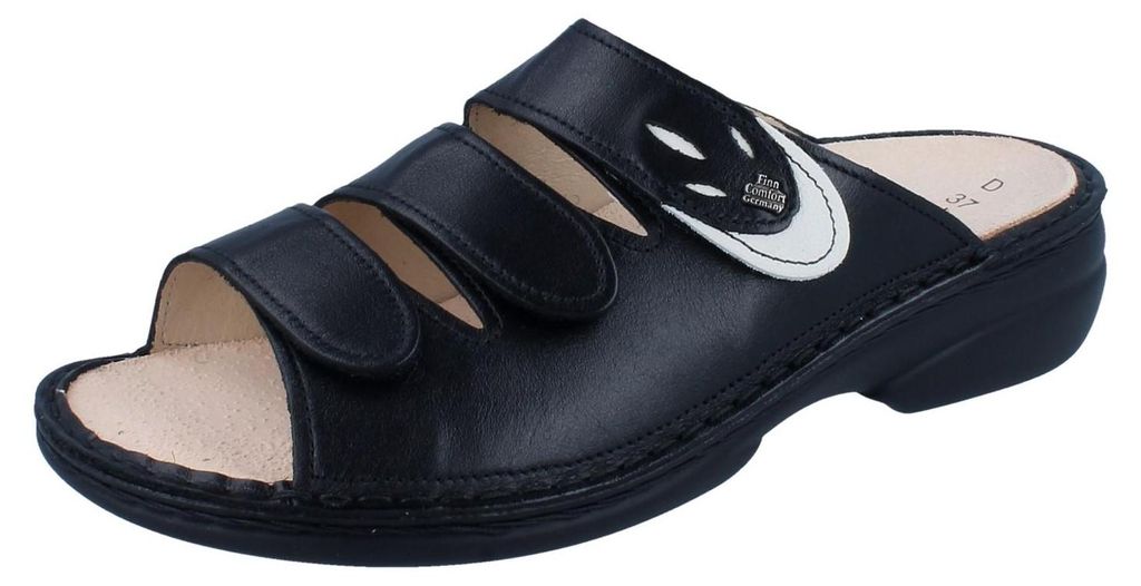 Finn Comfort Kos, color negro, zapatos de mujer, chanclas Imagen del producto 