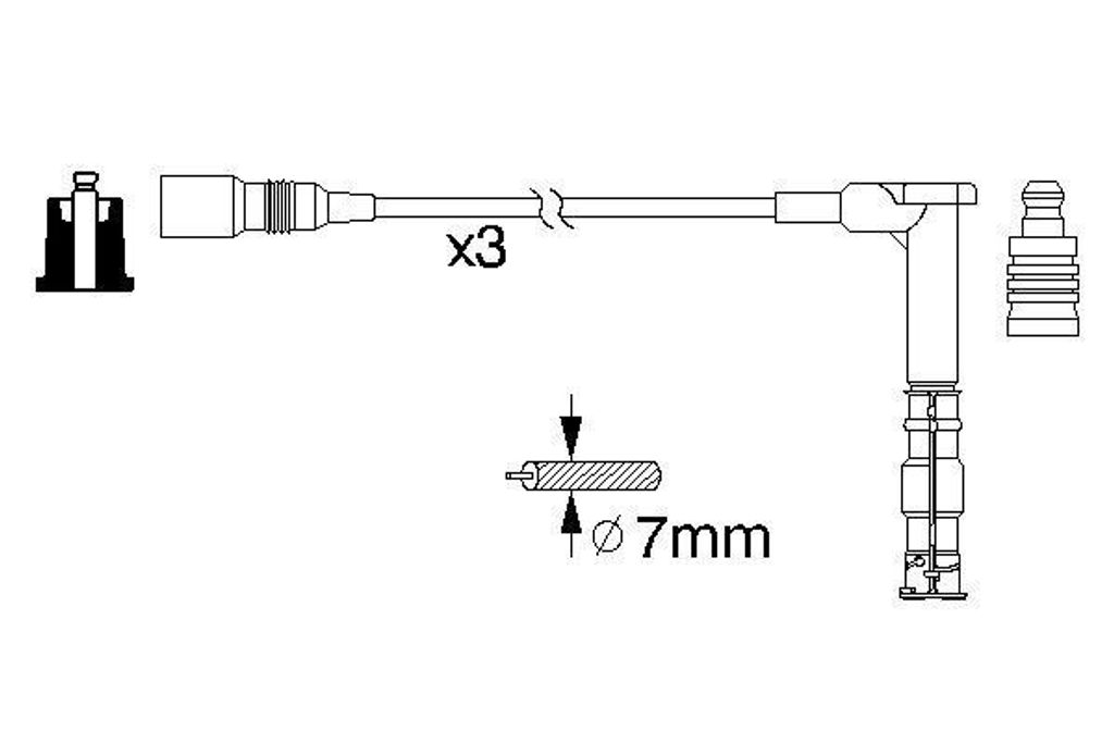Bosch Zündleitungssatz 0 986 356 316