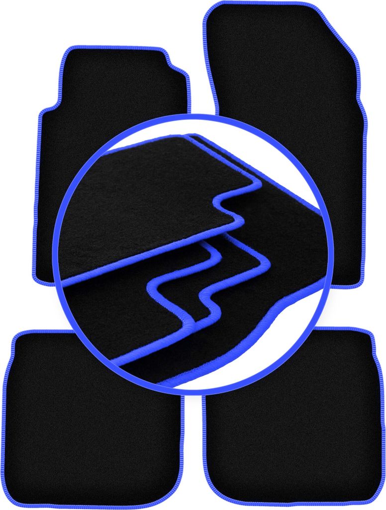 CARLUX-BLUE Autofußmatten für: Ford Scorpio MK2 Kombi, Limousine (1994-1998)