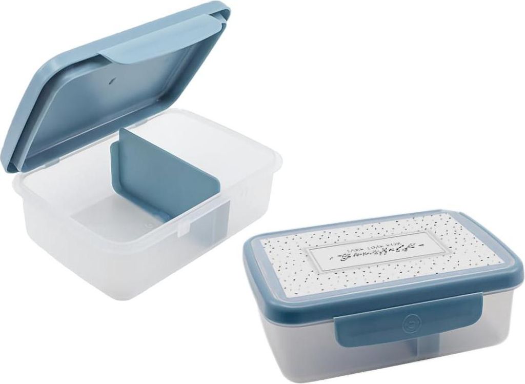 HEALTHY BED SCANDI Gesunde Snackbox grau-blau