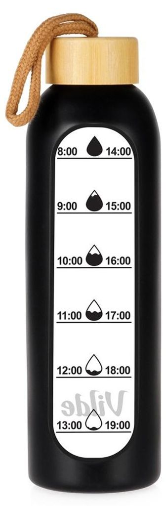 Vilde | Butelka na wodę szklana 600 ml - z etui silikonowym Zdjęcie produktu 