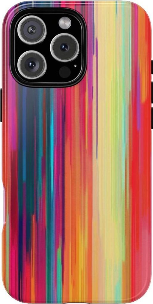 Bunte vertikale Farbstreifen – Hülle Kompatibel mit iPhone 16 Pro Max