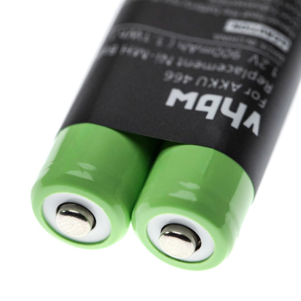vhbw Akku Ersatz für Grundig GZS2100, 466 für Diktiergerät (900 mAh, 1,2 V, NiMH)