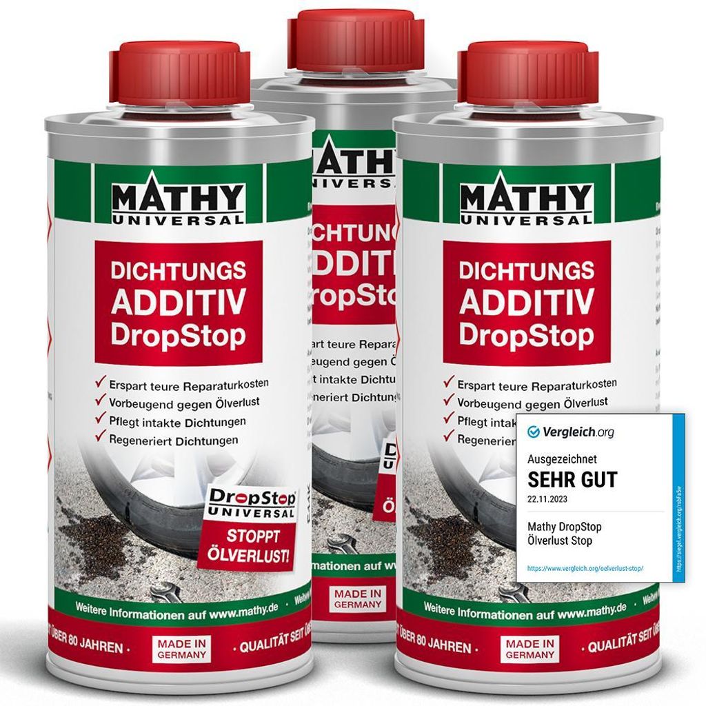 MATHY-DropStop Dichtungs-Additiv 3 x 250 ml - Öl-Additiv Produktbild 