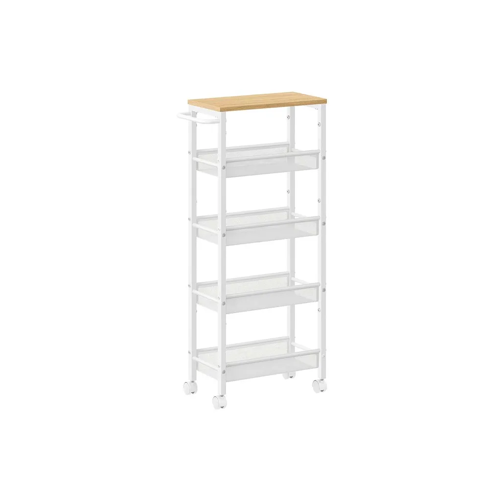 Meuble de rangement mobile pour bureau et atelier avec 5 compartiments