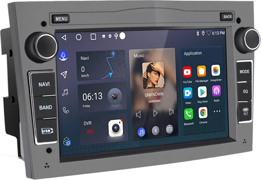 Navigatore Android Opel 2+64GB CarPlay Wireless DSP DAB+ Grigio 7"