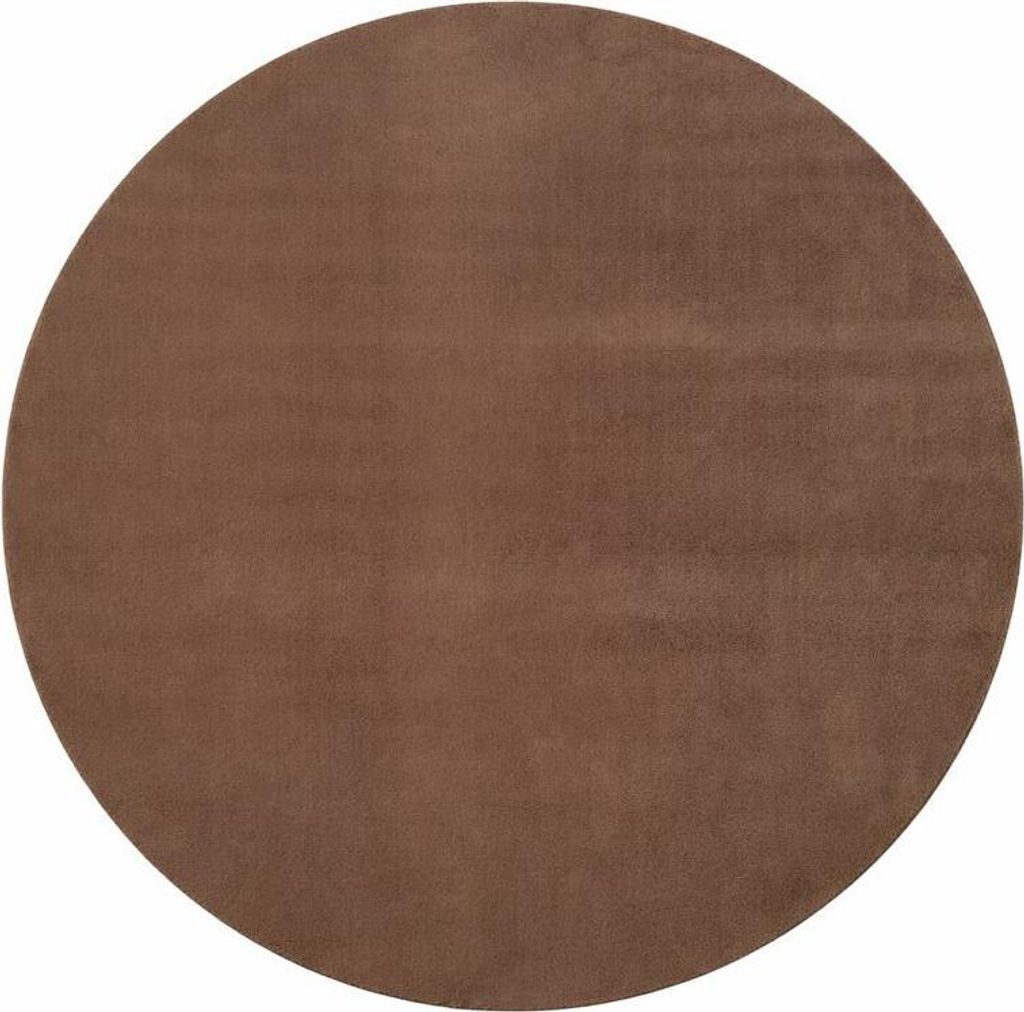 200x200 (diameter) rond vloerkleed Joy 1400, mokka kleur, Productafbeelding 
