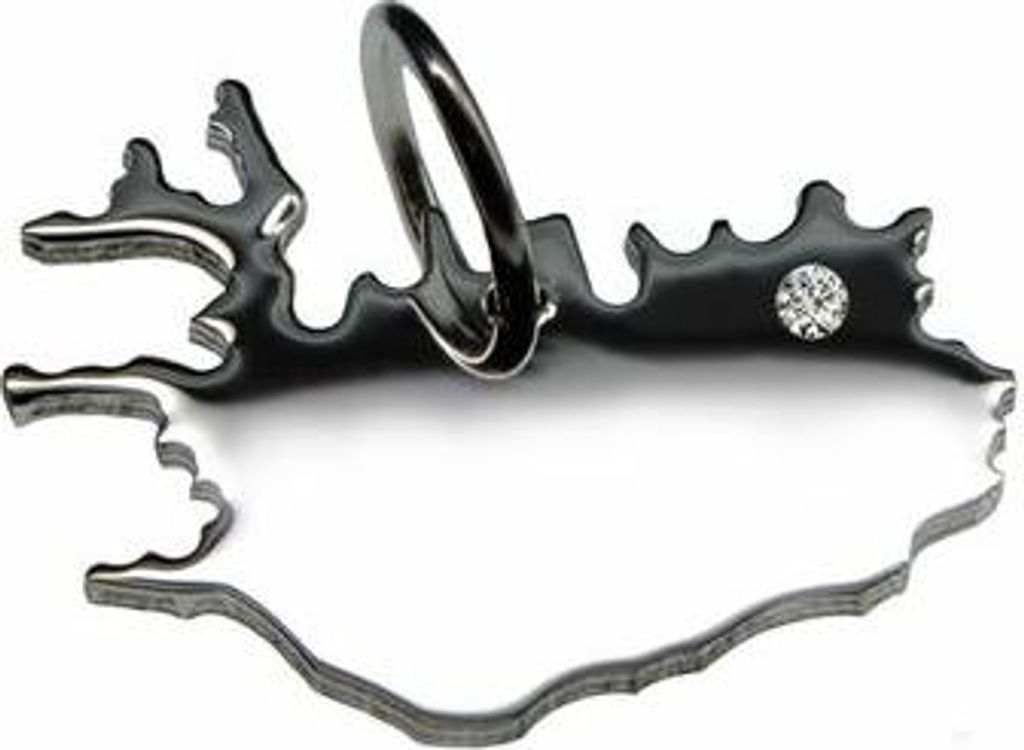 Island Anhänger mit Brillant 0,015ct am Wunschort 925 Silber