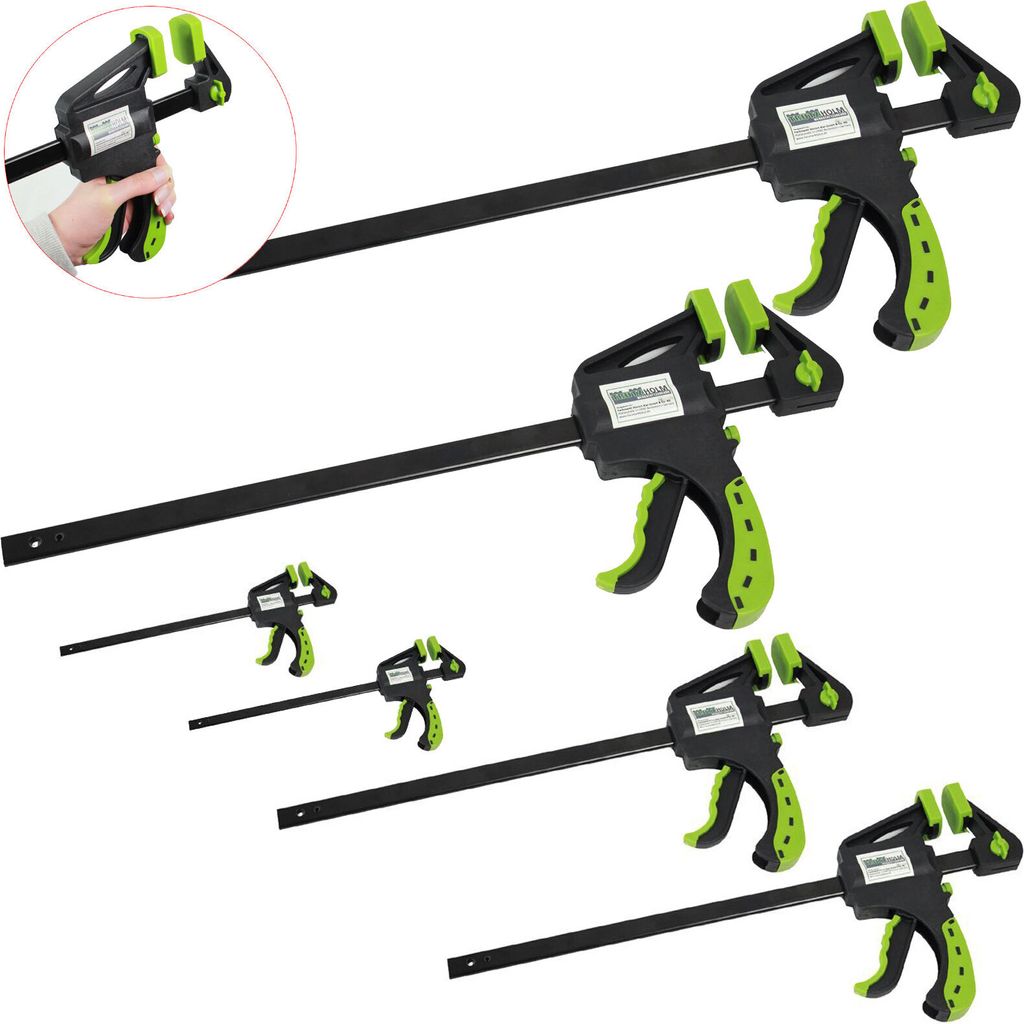 6x Einhandzwinge 3 Größen Schnellspannzwinge 35x105 mm Produktbild 