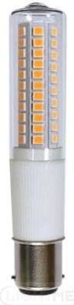 LightMe LED Leuchtmittel Röhre T18 8W = 60W B15d klar 810lm warmweiß 2700K