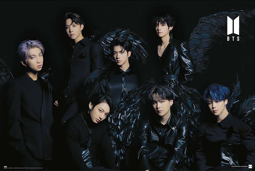 BTS Poster Black Wings  91,5 x 61 cm Produktbild 