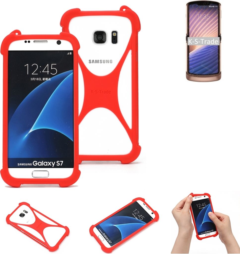 K-S-Trade Handy-Hülle kompatibel mit Motorola Moto G9 Plus Schutz-Hülle Bumper Silikon Schutz Hülle Cover Case Silikoncase Silikonbumper TPU