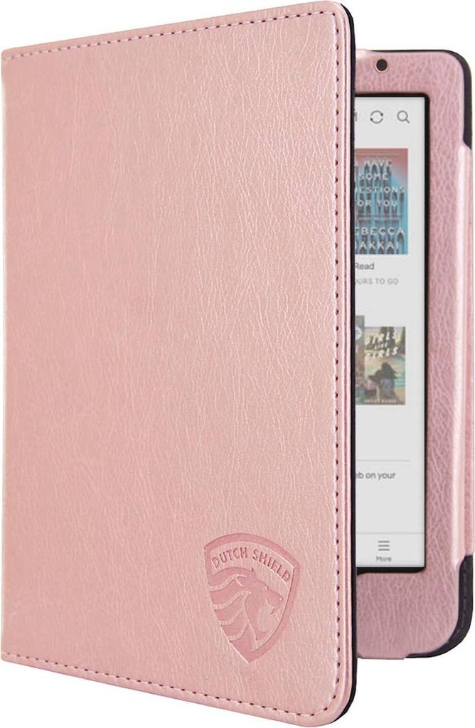 Dutch Shield - Luxe Case Hülle für das Tolino Shine Ebook - Klapphülle Ereader Schutzhülle Cover Rosa