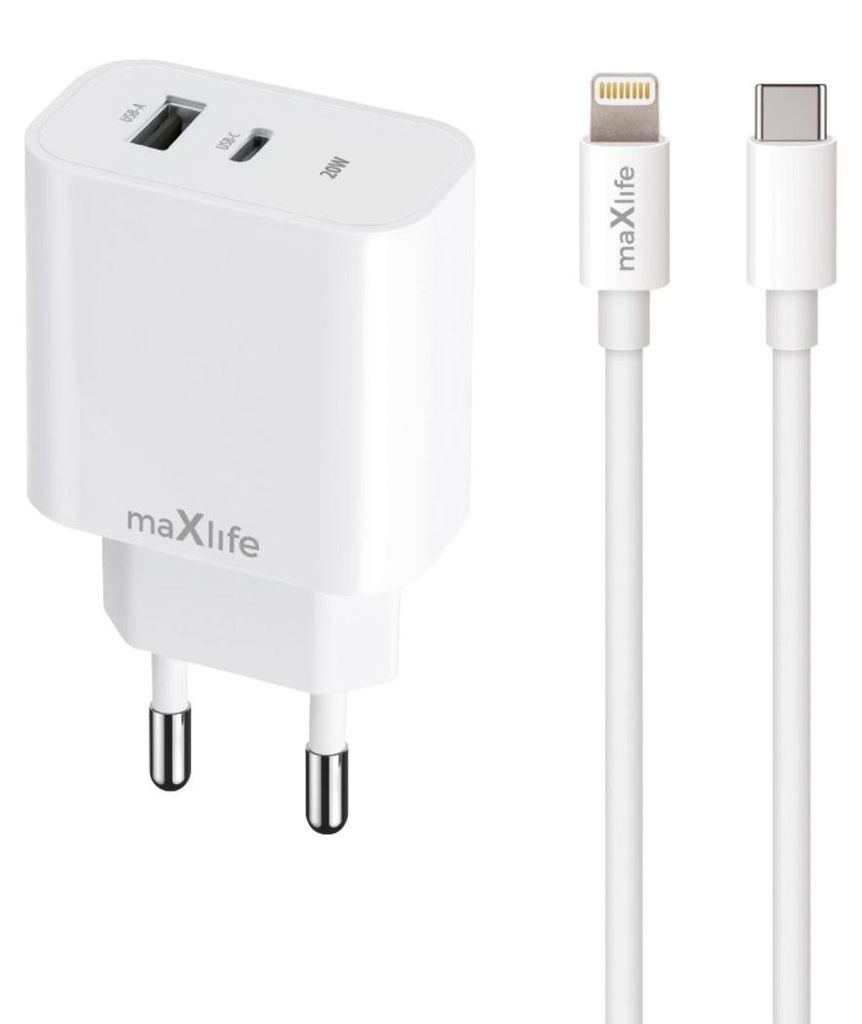 Maxlife Ładowarka Sieciowa Pd Qc Mxtc-06-20Ac 1X Usb-C 1X Zdjęcie produktu 