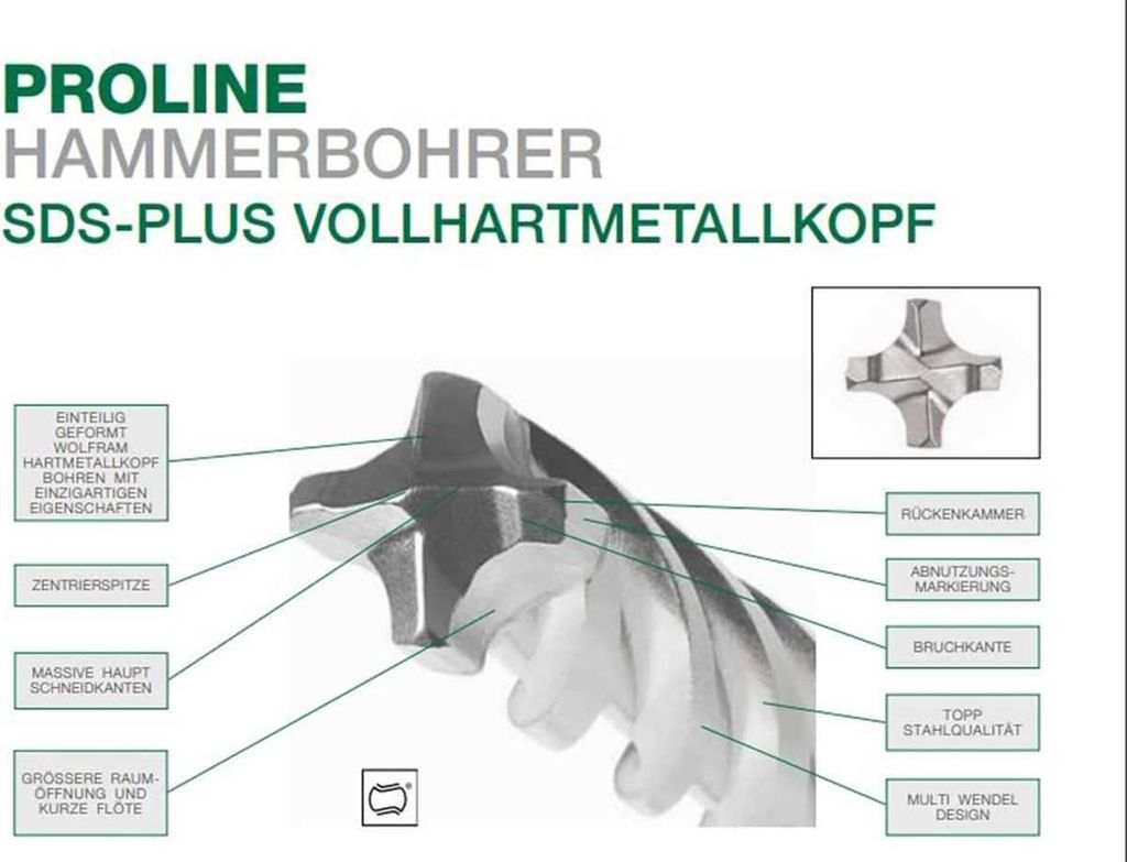 Hitachi HIKOKI, HM-Bohrer SDS-Plus 4-S, 7  x 100 mm GL165 Produktbild 3