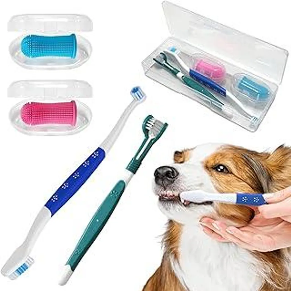 Set 7 Spazzolini Denti Cani e Gatti - Igiene Orale 360 Gradi Completa - 1
