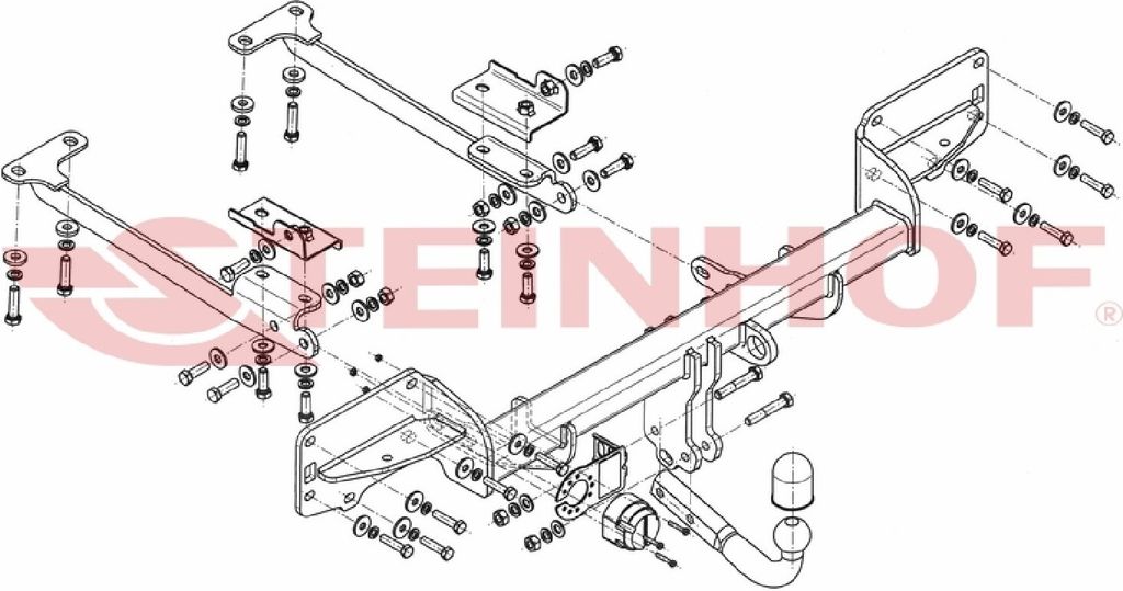 Z546939 Anhängerkupplung passend für LAND ROVER Range Rover 2013-2021 starr