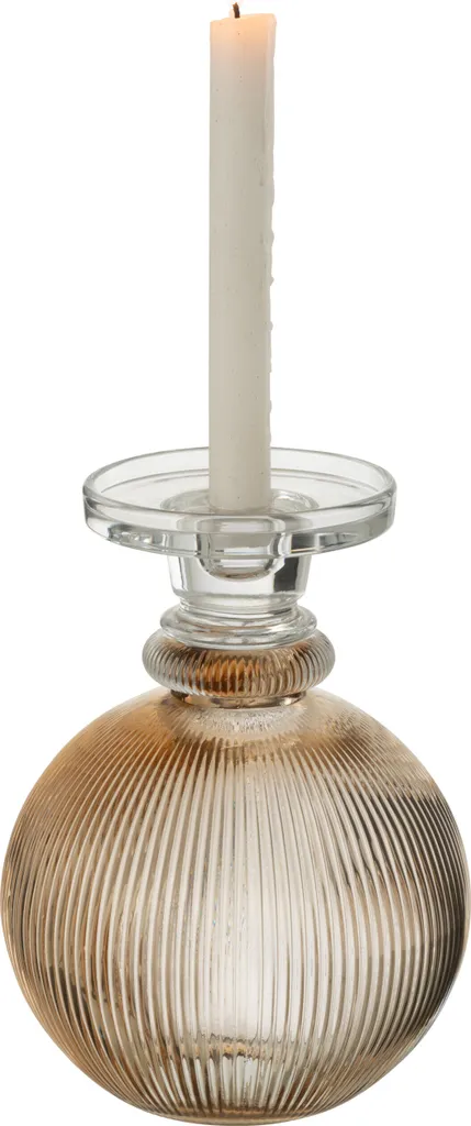 Lustre Malik J-Line en Verre Taupe : Éclairage Apaisant pour Grand Salon