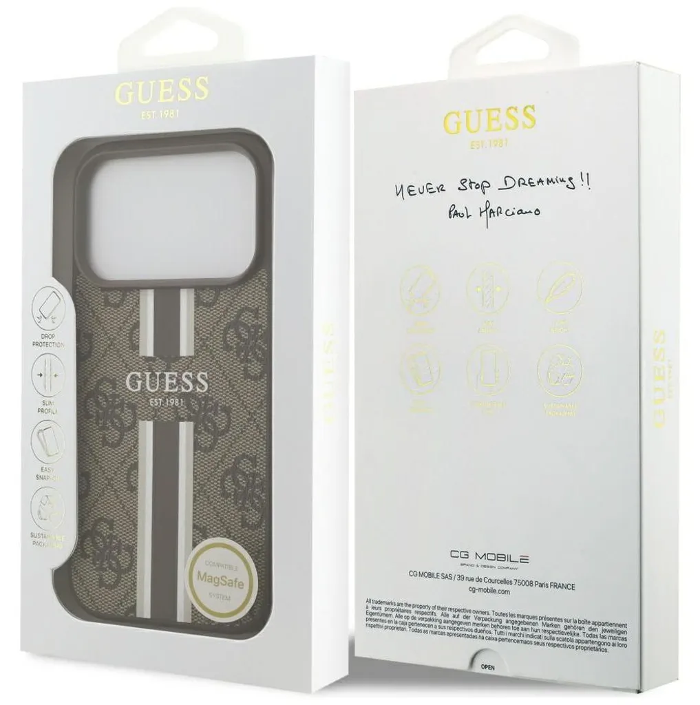 Coque de protection iPhone 17 Pro GUESS rigide compatible MagSafe - 8
