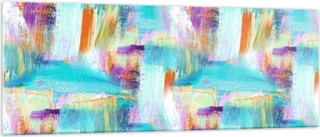 Bilder auf glas - Abstraktion modern - 140x50cm - Glasbilder - Wandbilder - Kunstdruck - zum Aufhängen bereit - Wanddekoration aus Glas - Glas Bil...