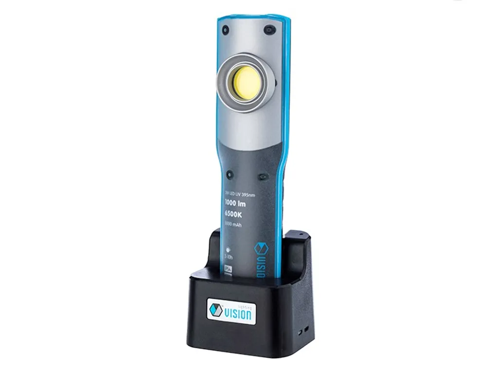 Lampada Officina 10W COB LED 1000lm + UV 395nm - Ricaricabile Professionale