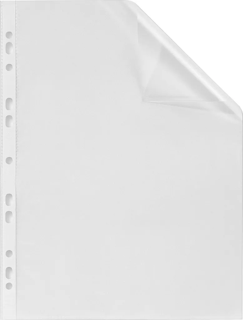 Pochette Perforée A4 Premium ELBA en PVC Souple pour Classeur Bureau