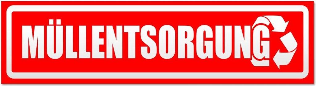 Kiwistar - Autoaufkleber - Rot - 60 x 16 cm - Müllentsorgung invertiert - Hinweis Aufkleber Sticker für Auto, Kfz, Fahrrad, PKW, LKW