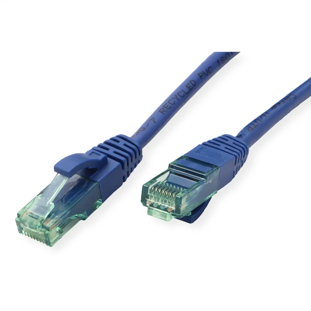 ROLINE RM Cavo patch Cat.6A UTP, blau, 0,3 m - 3