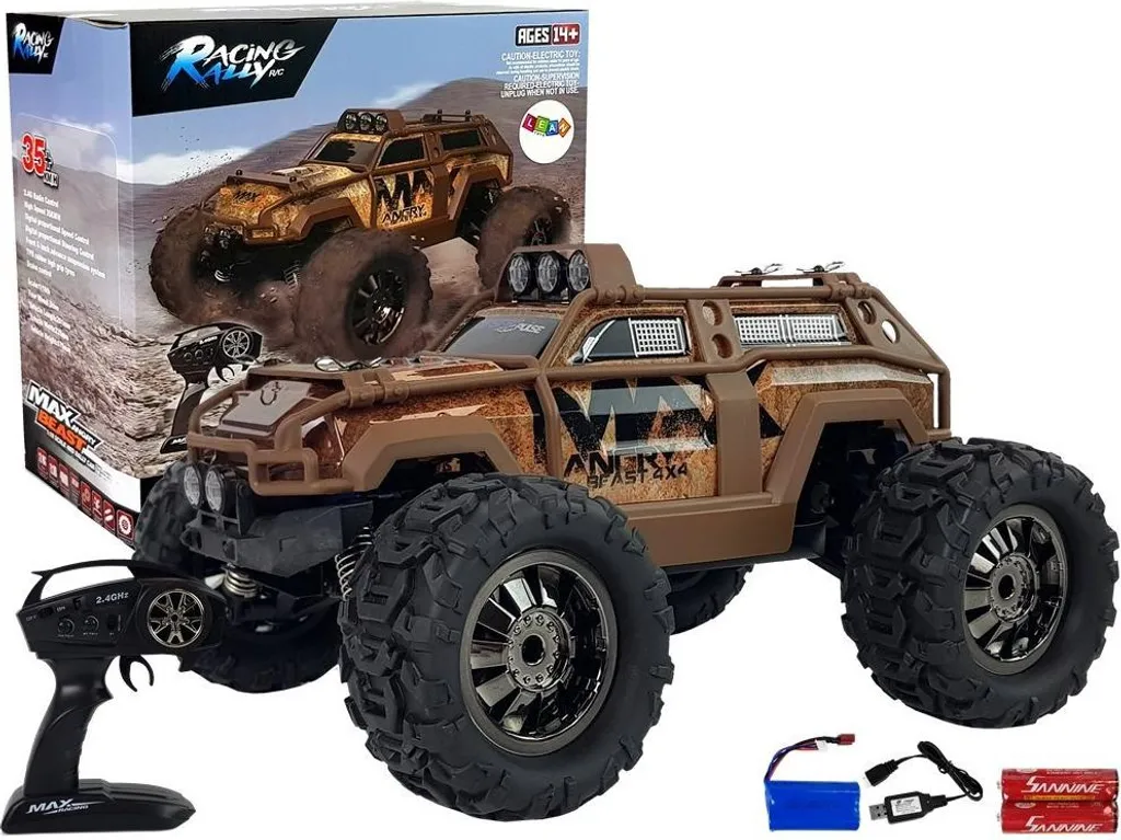 Voiture Télécommandée Rallye Braun 1:18 - Vitesse 35km/h, 2.4GHz Rapide