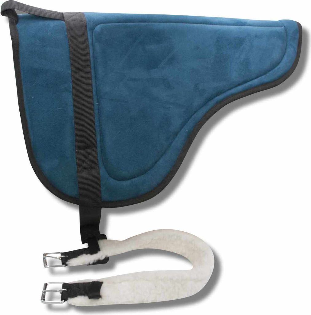 AMKA Bareback Pad TEDDY mit Kunstfell, Haltegriff und Sattelgurt in Braun