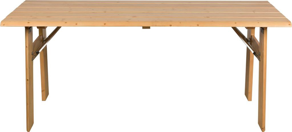Zuiver Avenue Tuintafel / Picknicktisch 180 x 79 cm Holz Klappbar Natur/ Braun