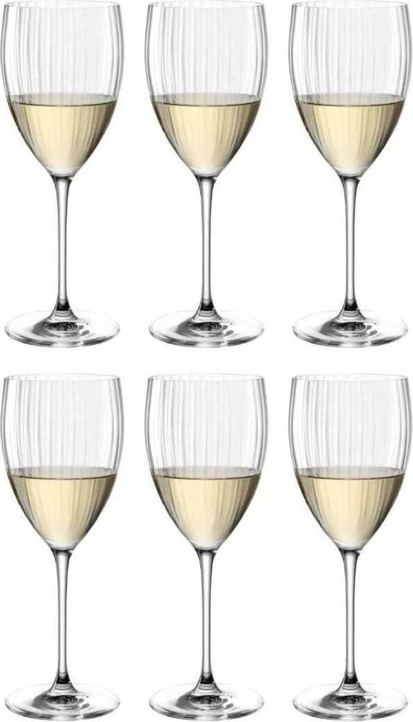 Leonardo Poesia Weißweinglas 6er Set, spülmaschinengeeignete Weingläser, Höhe 23 cm, 450 ml, 069164