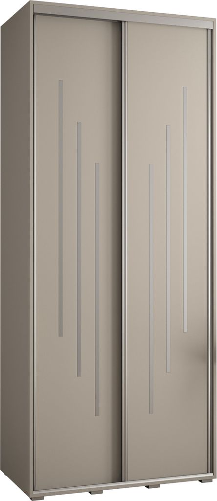 Kryspol Dakota 8 Schrank, zwei Türen - 235,2x110x45cm - Kaschmir Silber