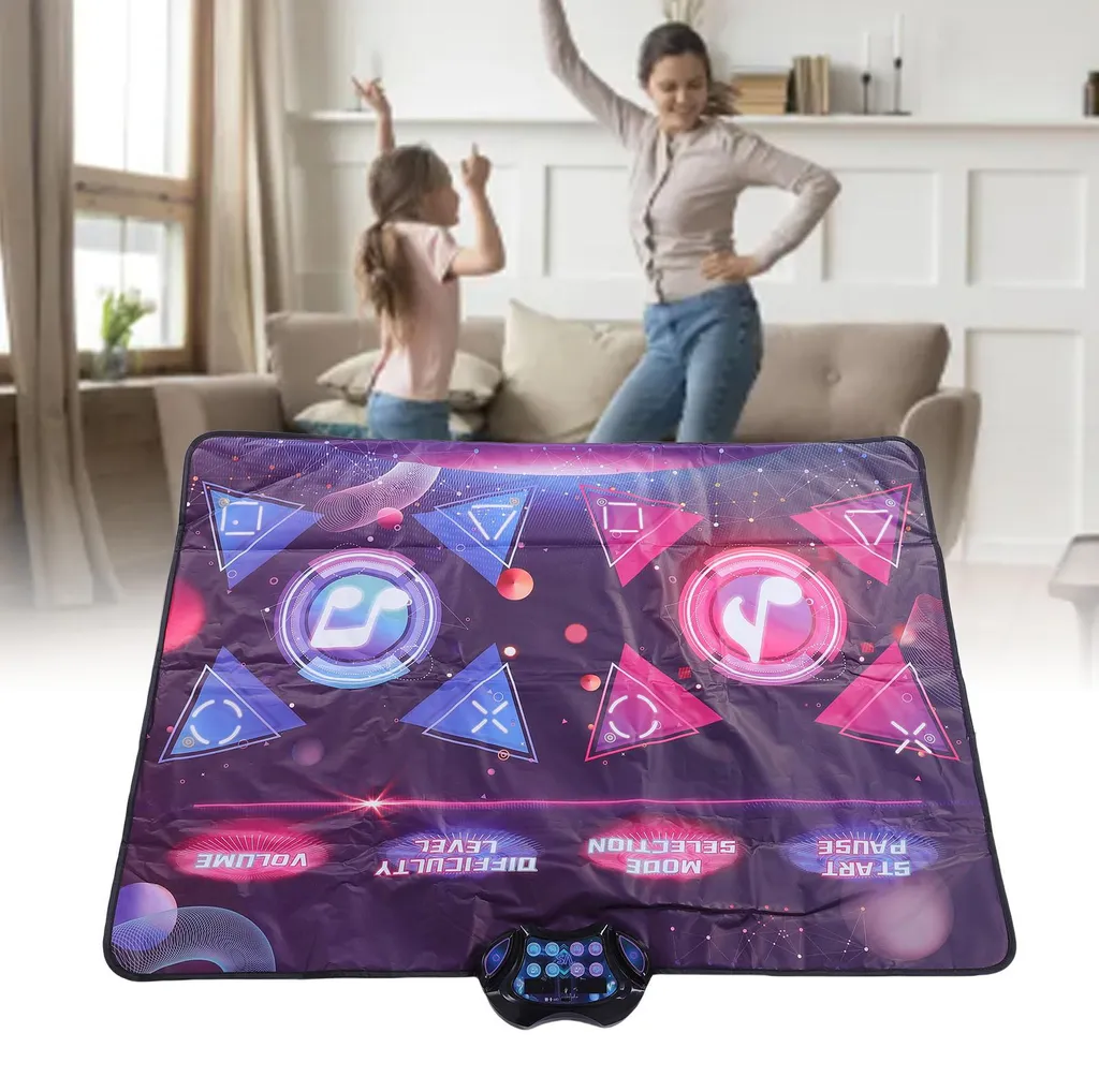 Tapis de danse électronique silencieux à 8 modes de jeu pour duo