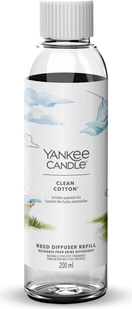 Yankee Candle Clean Baumwolle Signatur Nachfüllpackung? für Duftzerstäuber 200 ml