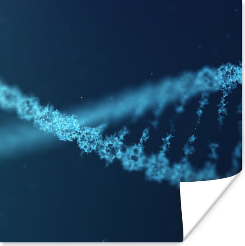 MuchoWow Poster Mikrobild der DNA 100x100 cm - Babyzimmer