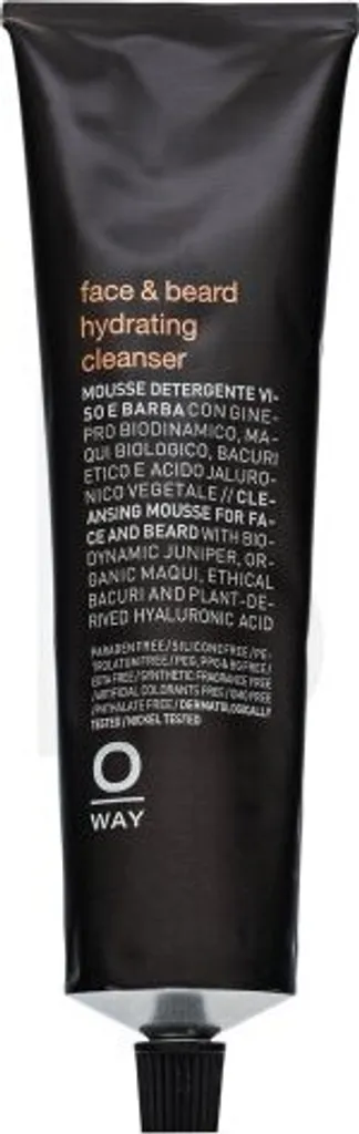 OWAY Gel nettoyant visage et barbe hydratant bio de 150 ml