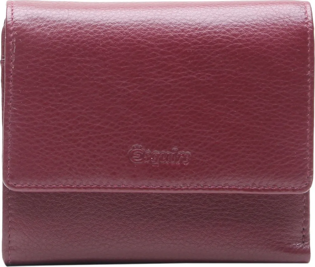 Porte-monnaie Cuir Bordeaux Esquire Viktoria à Protection RFID Intégrée